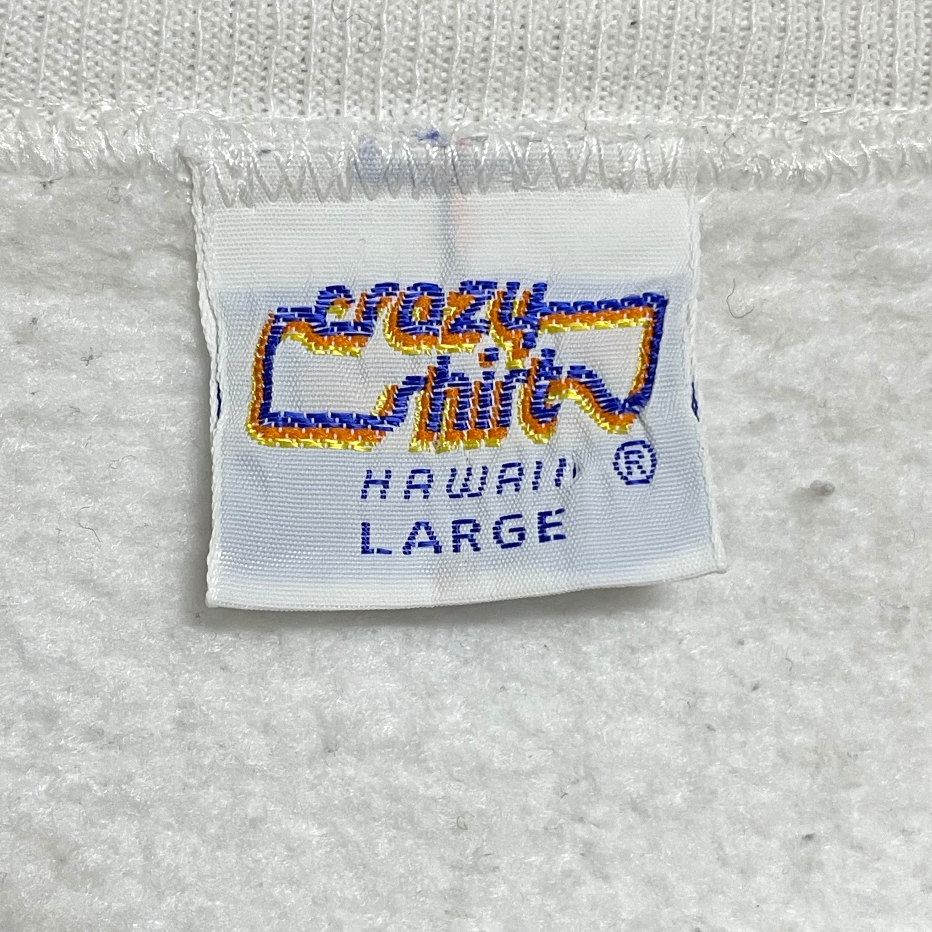 90s クレイジーシャツ　USA製　スウェット　パーカー　刺繍　ヴィンテージ