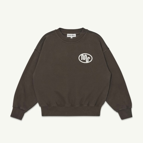 《main story 2026AW》Bubble Sweatshirt / Chocolate Brown
