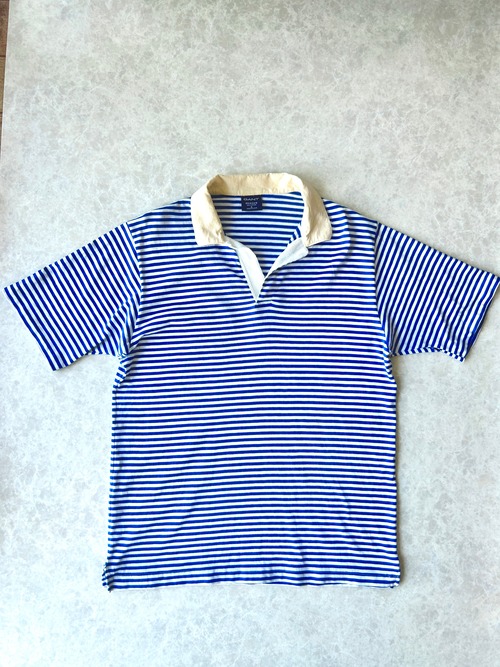 90s ヴィンテージ GANT RUGGER ボーダー 半袖ラガーシャツ