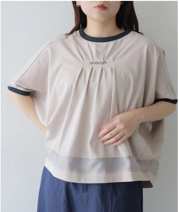 7月12にちまで販売☆刺繍ロゴ ドルマンプルオーバー