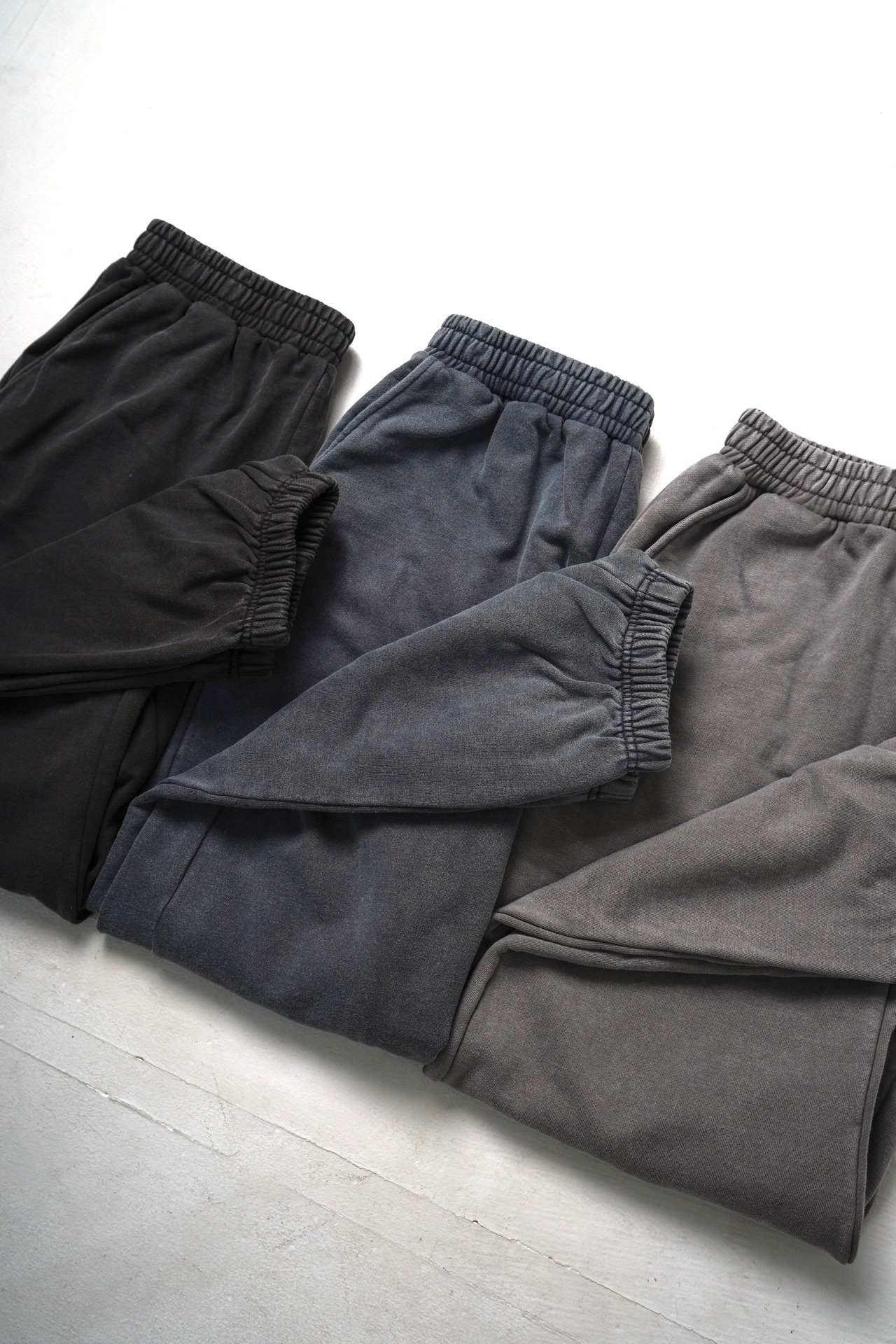 ヴィンテージスウェットロングパンツ　ブラック2