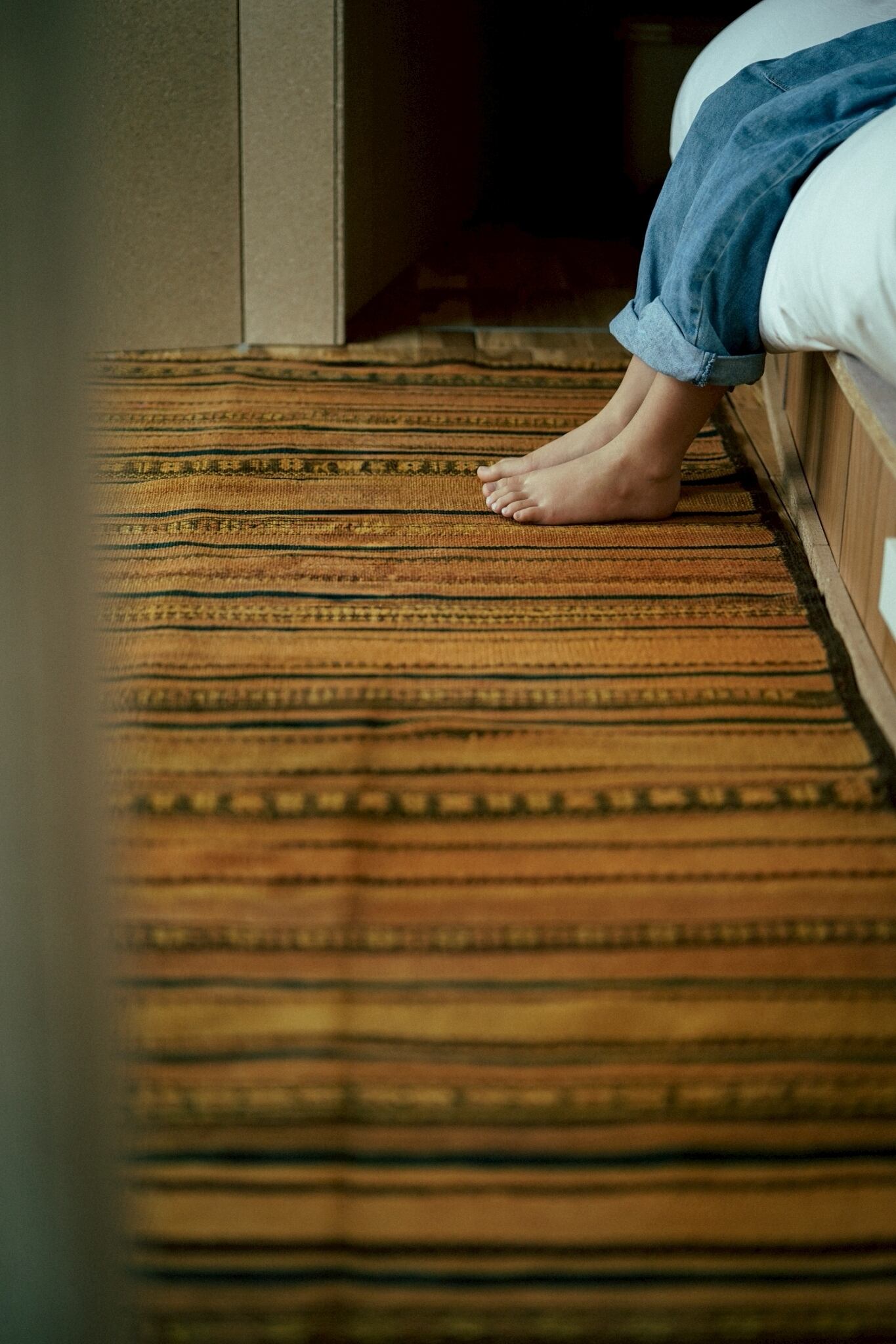 1456-Vintage Afghan Baluch killim