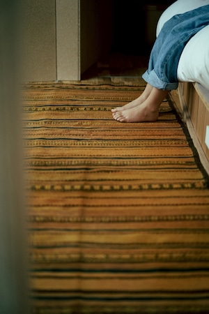 1456-Vintage Afghan Baluch killim