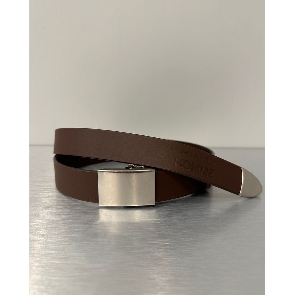 COMME des GARCONS HOMME STEER OIL SMOOTH LEATHER BELT〈30mm