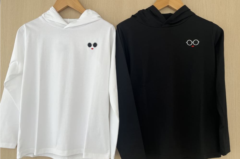 a-jolie フーディ〈ホワイト、ブラック〉