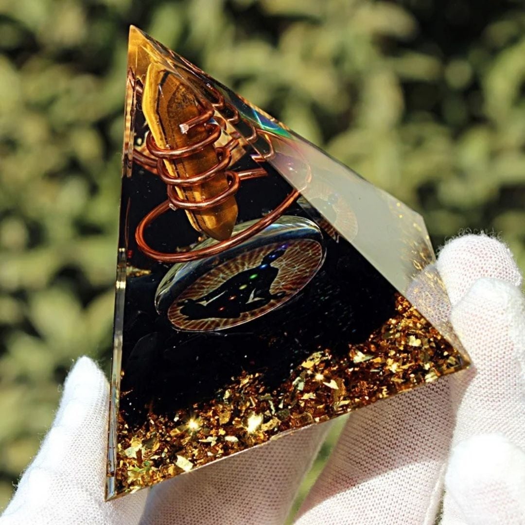 オルゴナイト 瞑想の金線結界 6cm 置物 ストーン チャクラ 金箔 オルゴナイト 瞑想の金線結界 6cm 置物 ストーン チャクラ 金箔