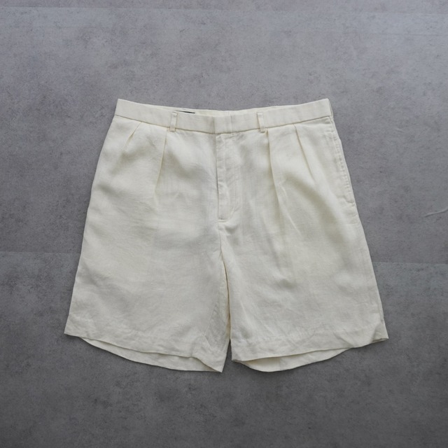 Polo by Ralph Lauren Double-pleated linen shorts [W38] 古着