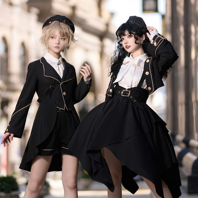 卒業式・入学式に｜王子系 少年装 双子コーデ ドレススーツ アンサンブル 3点セット スカート セットアップ 双子コーデ 卒業式 入学式 舞台 イベント衣装 ゆめかわ｜SEASONZ