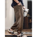 Snap Button Fly Drawcord Jogger Pants ◇2color H0655