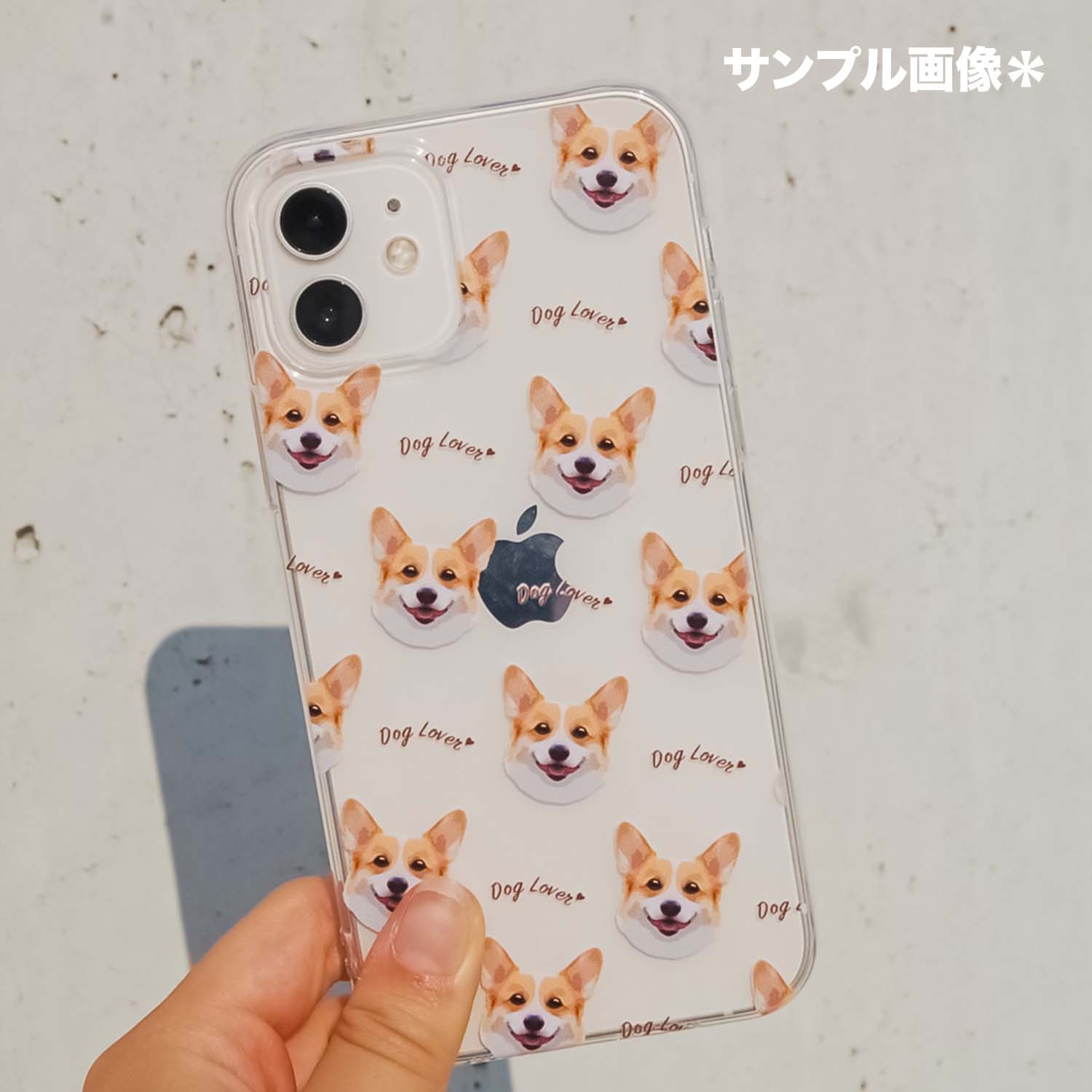 トイプードル 毛色7色 パターン柄 】スマホケース クリアソフトケース