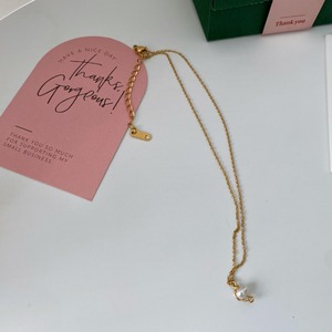 pearl gold necklace　J00222