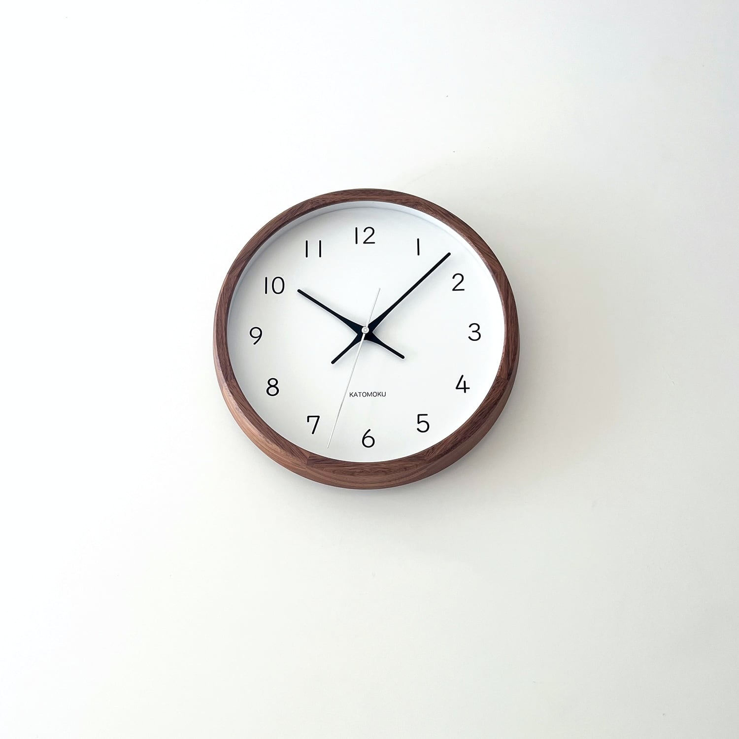 KATOMOKU muku clock 13 ウォールナット km-104WA 掛け時計 | 加藤木工
