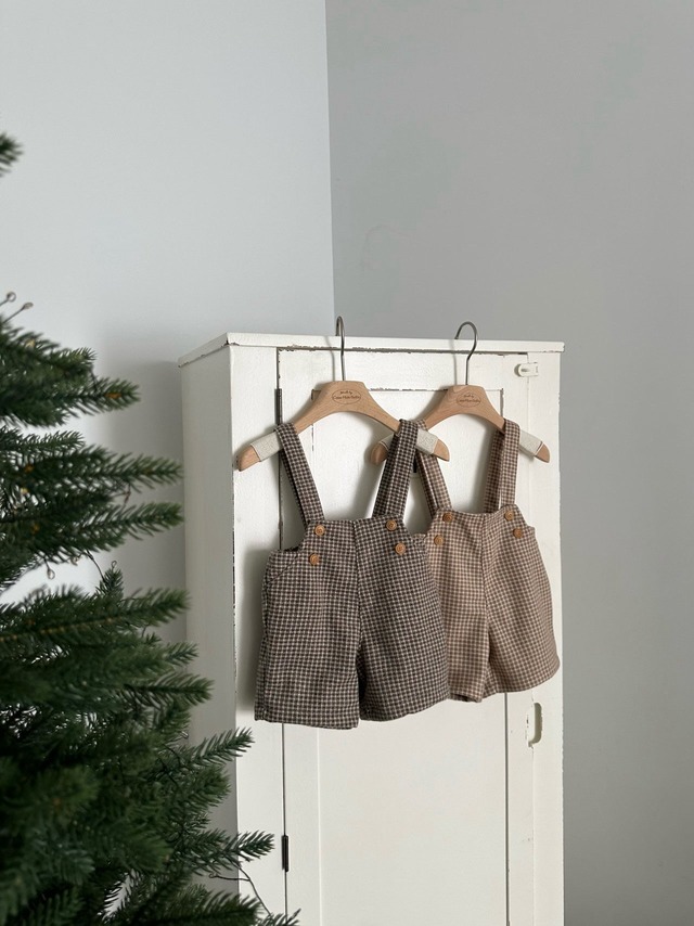 【予約】Window Check Suspender Pants