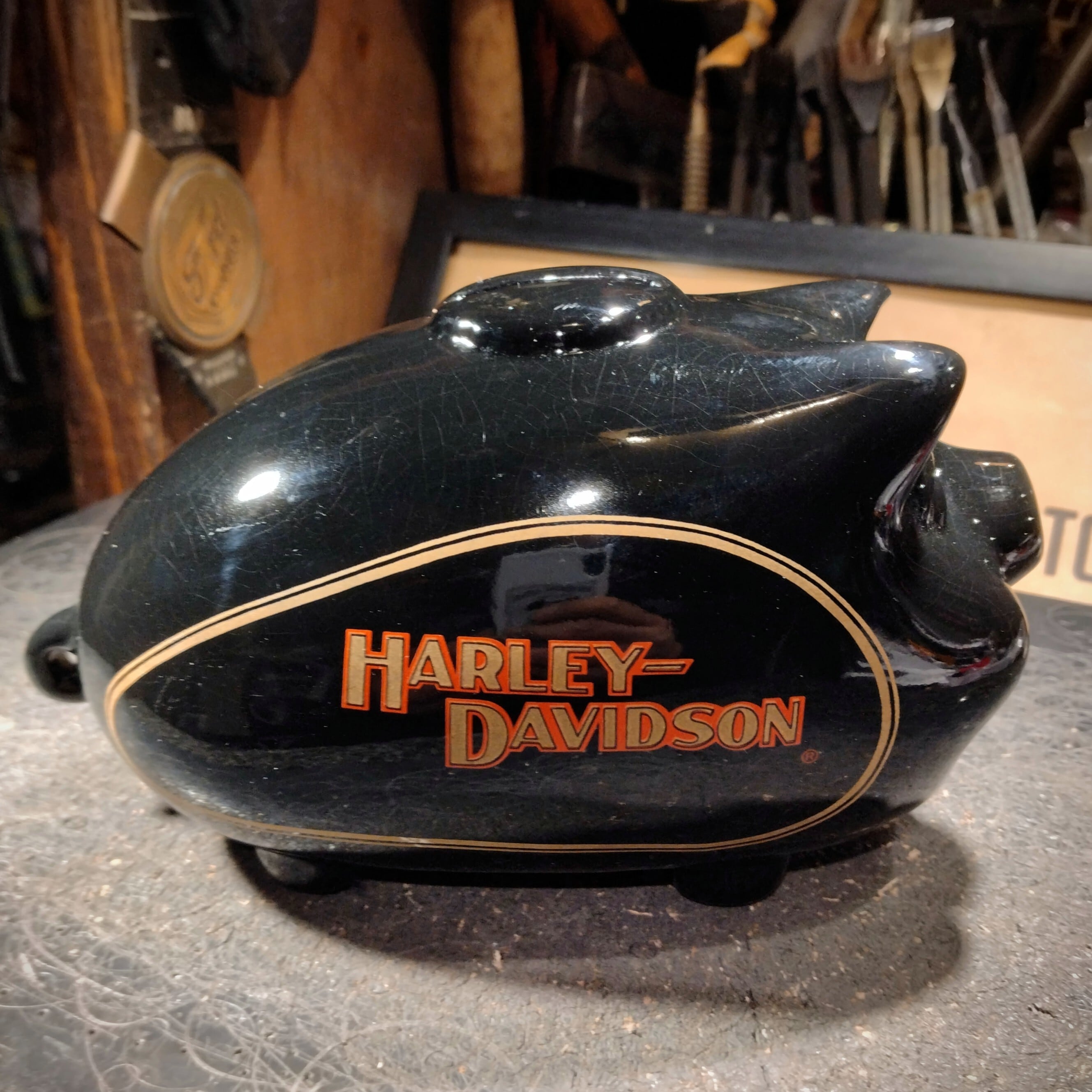 1982 Harley Davidson Hog Bank / 12800yen / H-D ブタ貯金箱
