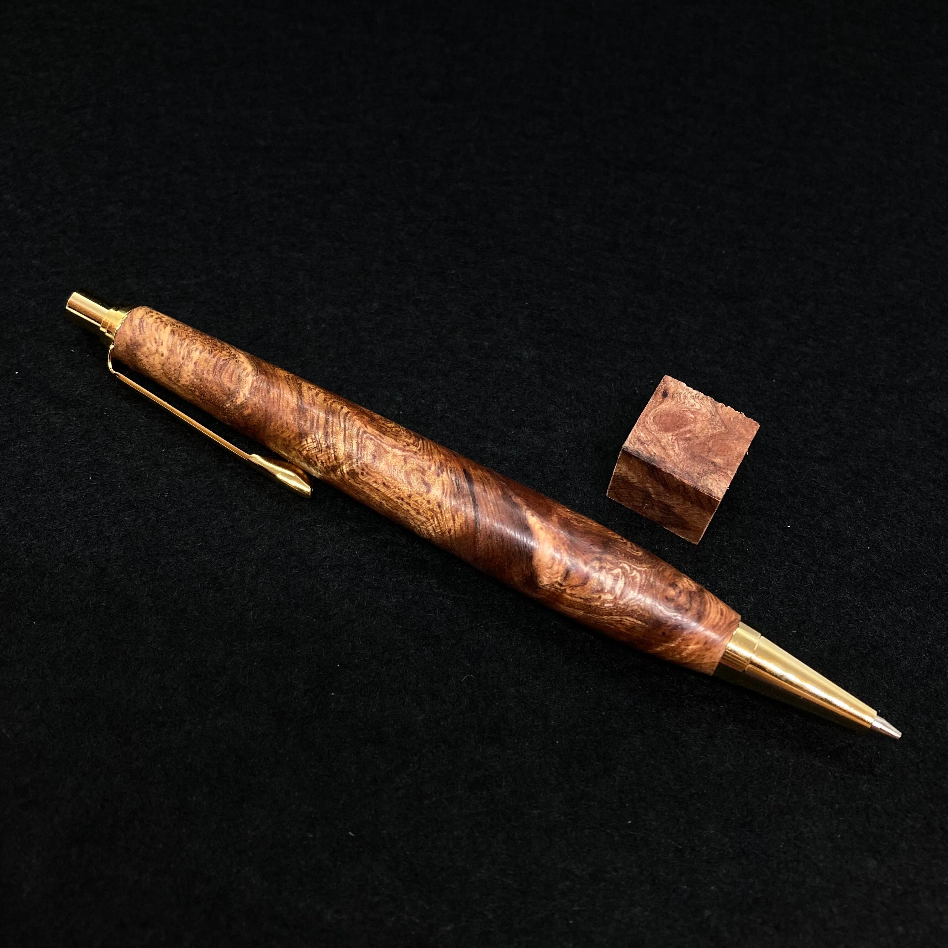 クラフトエーシャーペンランクS 黒柿孔雀杢201