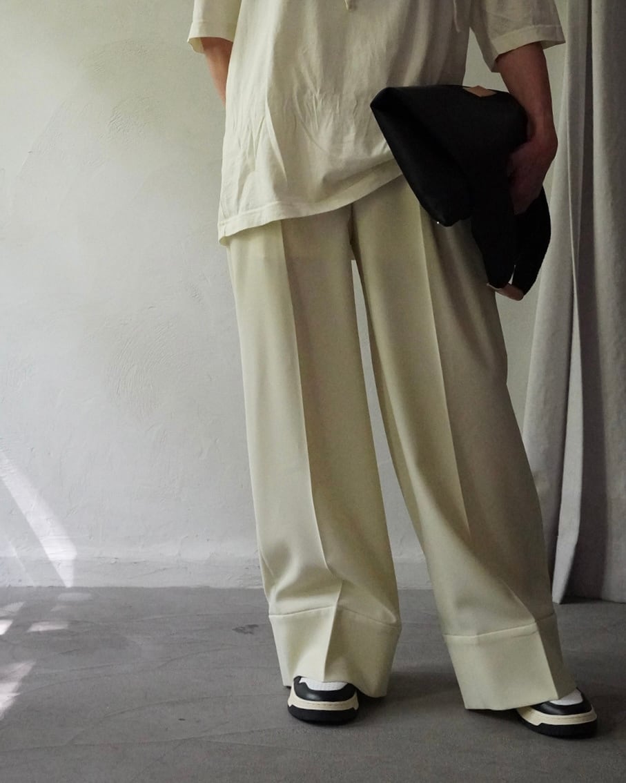 ENFOLD / WASHABLE CENTER-CREASE TROUSERS | LA VILLA ROUGE 