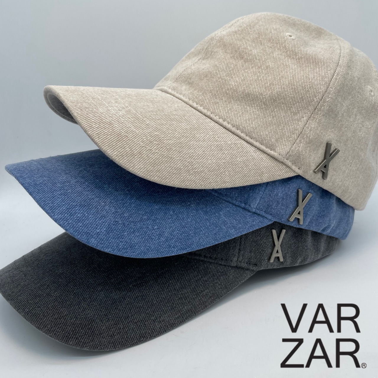 【VARZAR】VA Stud Pigment Ball Cap