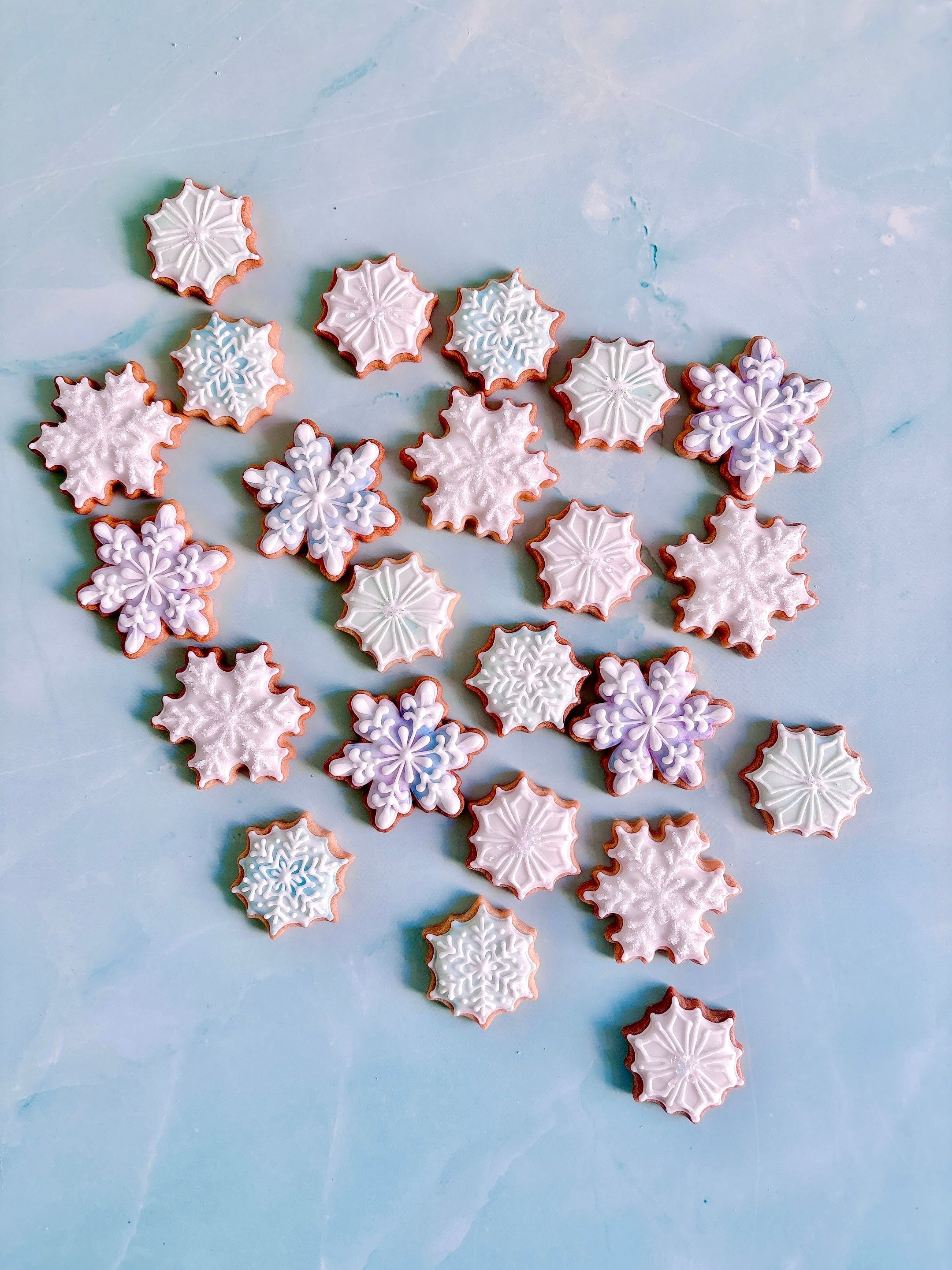 雪の結晶のアイシングクッキー | Francesca von Sweets