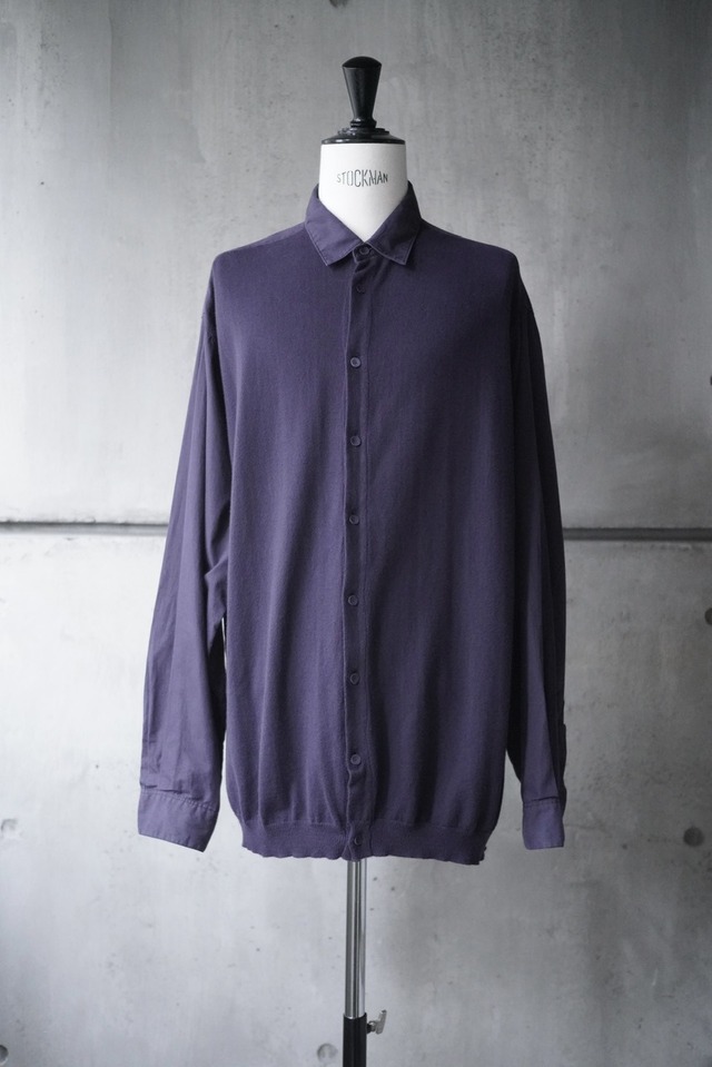 90s "MARITHE FRANCOIS GIRBAUD" switching knit shirt