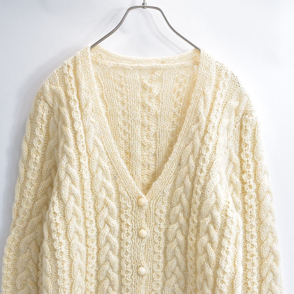 ポンポンニットセーター ヴィンテージ レトロ 古着 アイボリー セール】【WEB限定】レトロポンポンざっくりニット（ニット/セーター