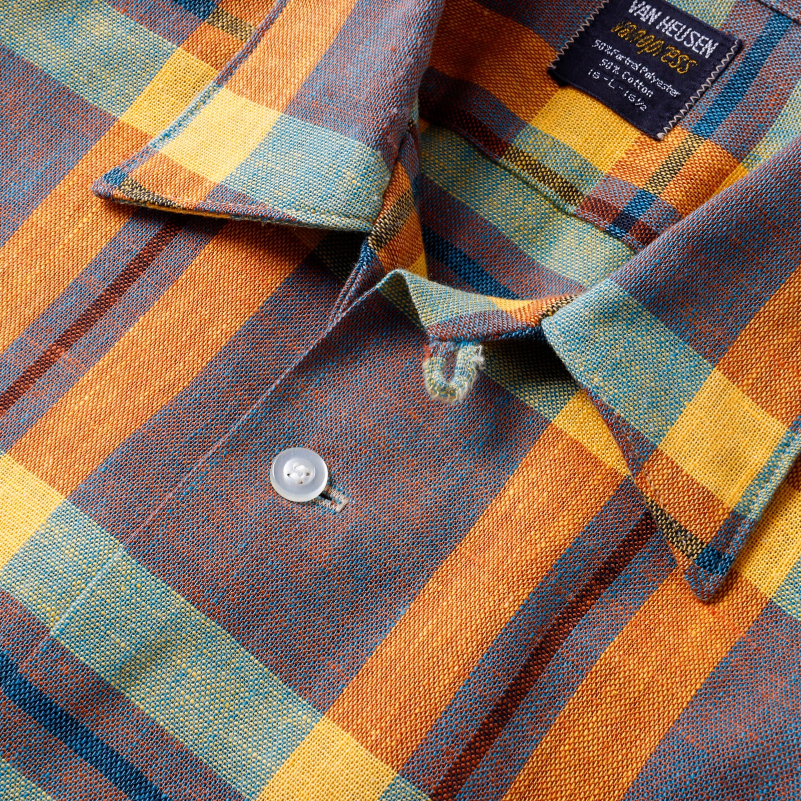 極美品】60s VAN HEUSEN special Vintage check Shirts big size made