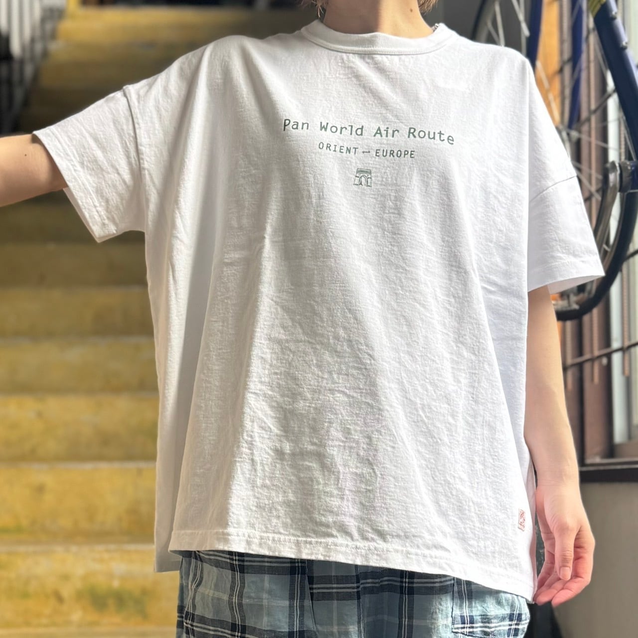試着のみ＊快晴堂 コットン Tシャツ プルオーバー 白 Tシャツ | 快晴堂