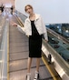 ◇韓国 秋 短いスタイル ファッション コート デニムジャケット カレッジ風