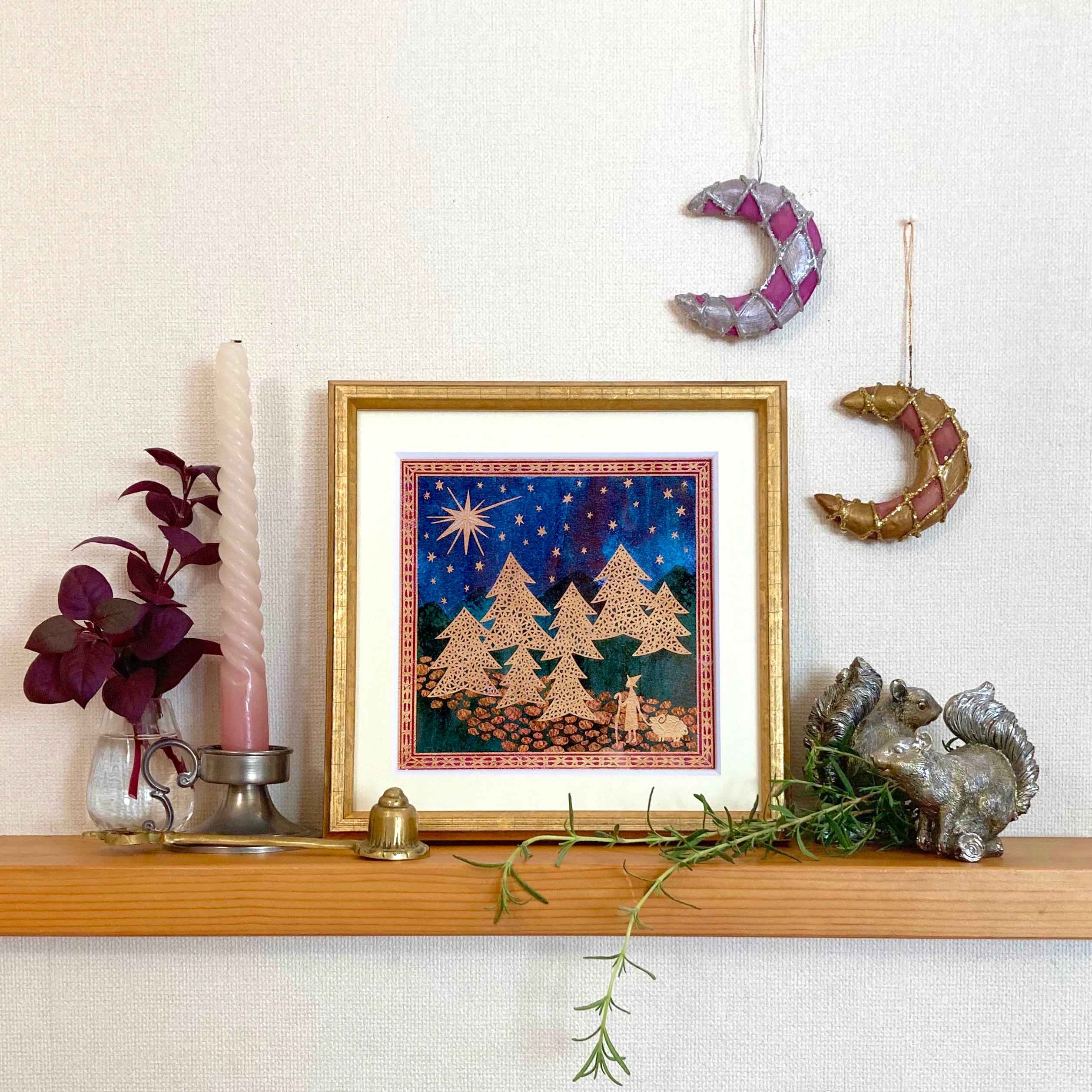 クリスマス✴︎『導きの星』額装イラスト | marinoshop