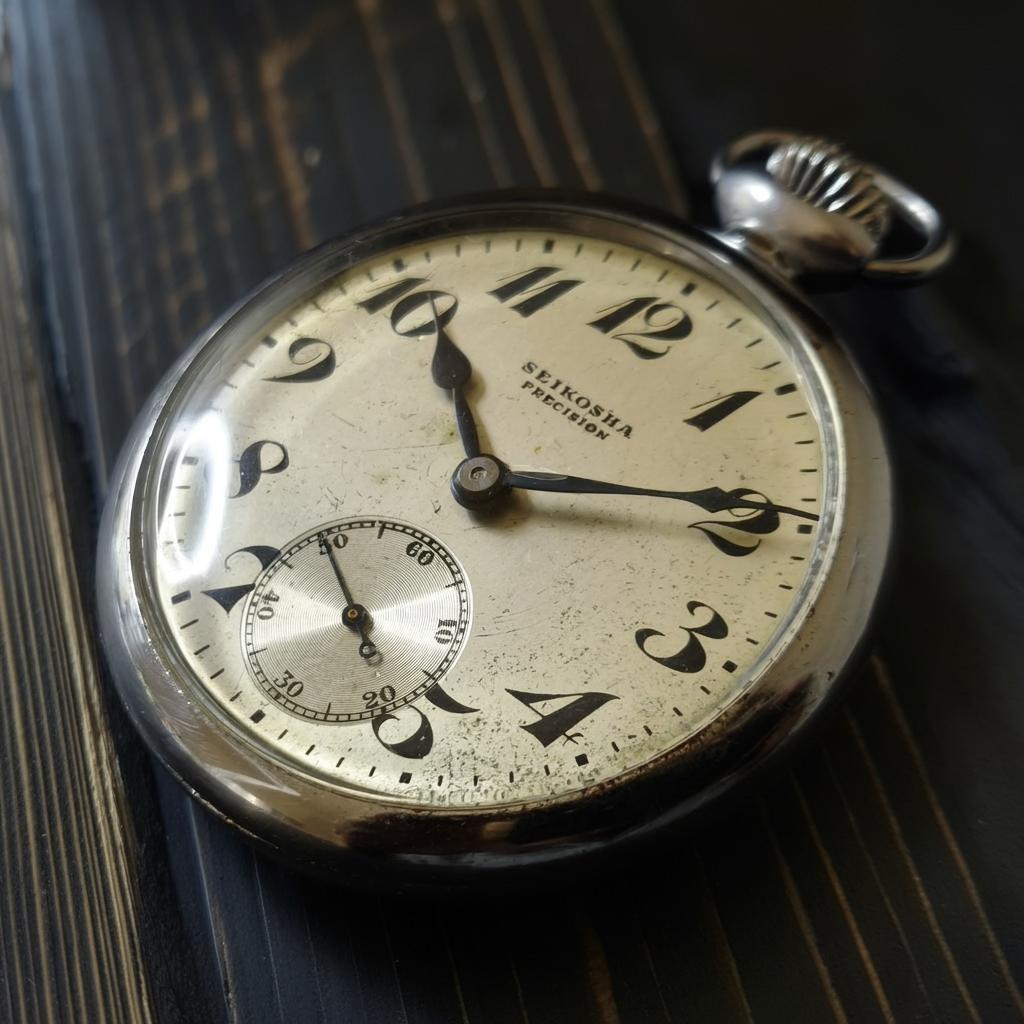 SEIKO PRECISION 19セイコー 懐中時計 稼働 19SEIKO】【7石】SEIKO/セイコー SEIKOロゴ PRECISION/プレシジョン