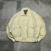 faux leather jacket ivory
