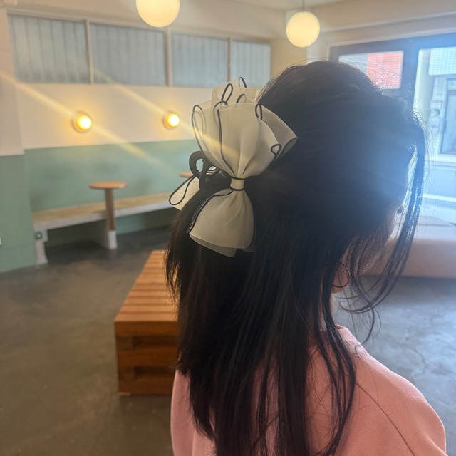 シアーリボンビッグバンスクリップ　KL248