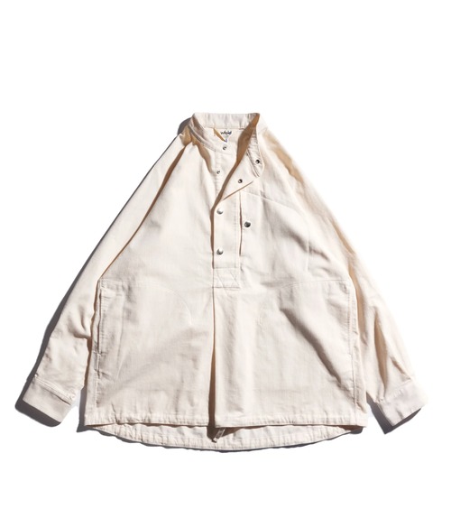 ※10/16(金)発売〜※ wfeld フェルド Corduroy Stand-Collar Pullover Shirt コーデュロイスタンドカラープルオーバーシャツ