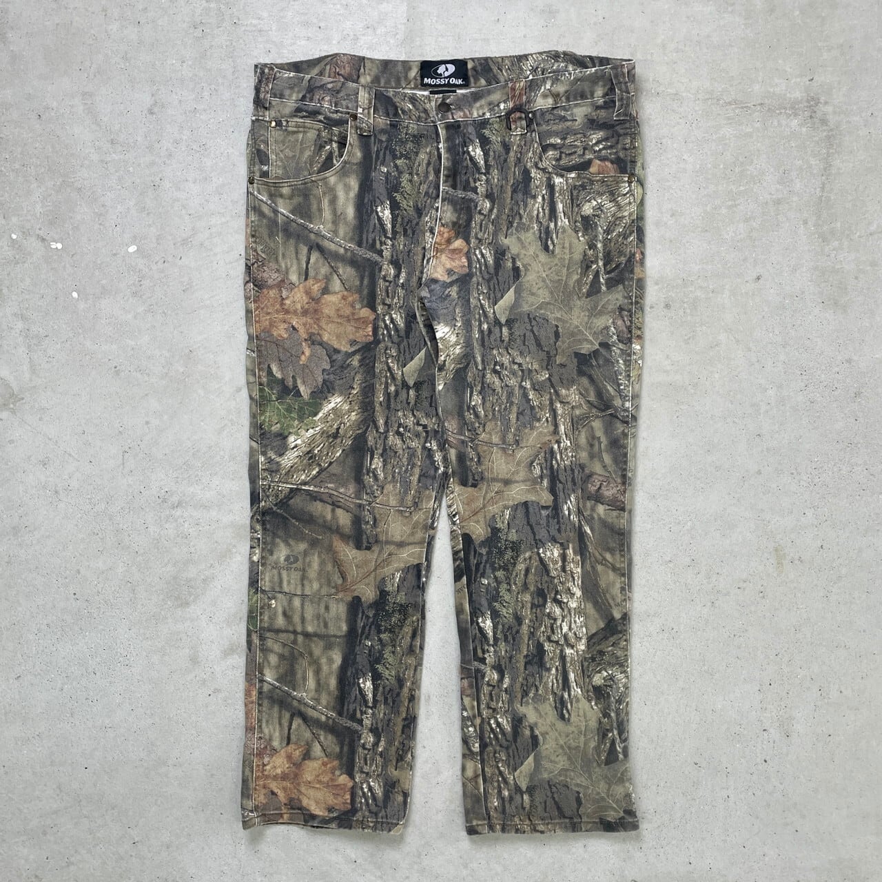 MOSSY OAK リアルツリーカモ 迷彩パンツ メンズW38 古着 総柄【ロング