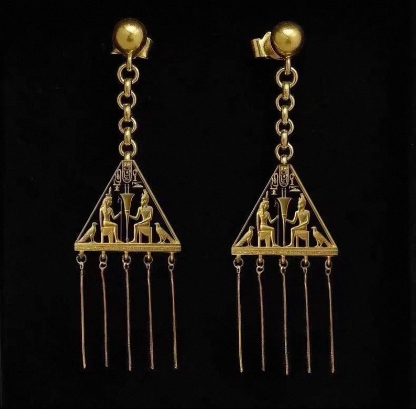 【4月新作アイテム】【合計5999円以上で購入可能】Egypt desiph pierce エジプトデザインピアス、イヤリング