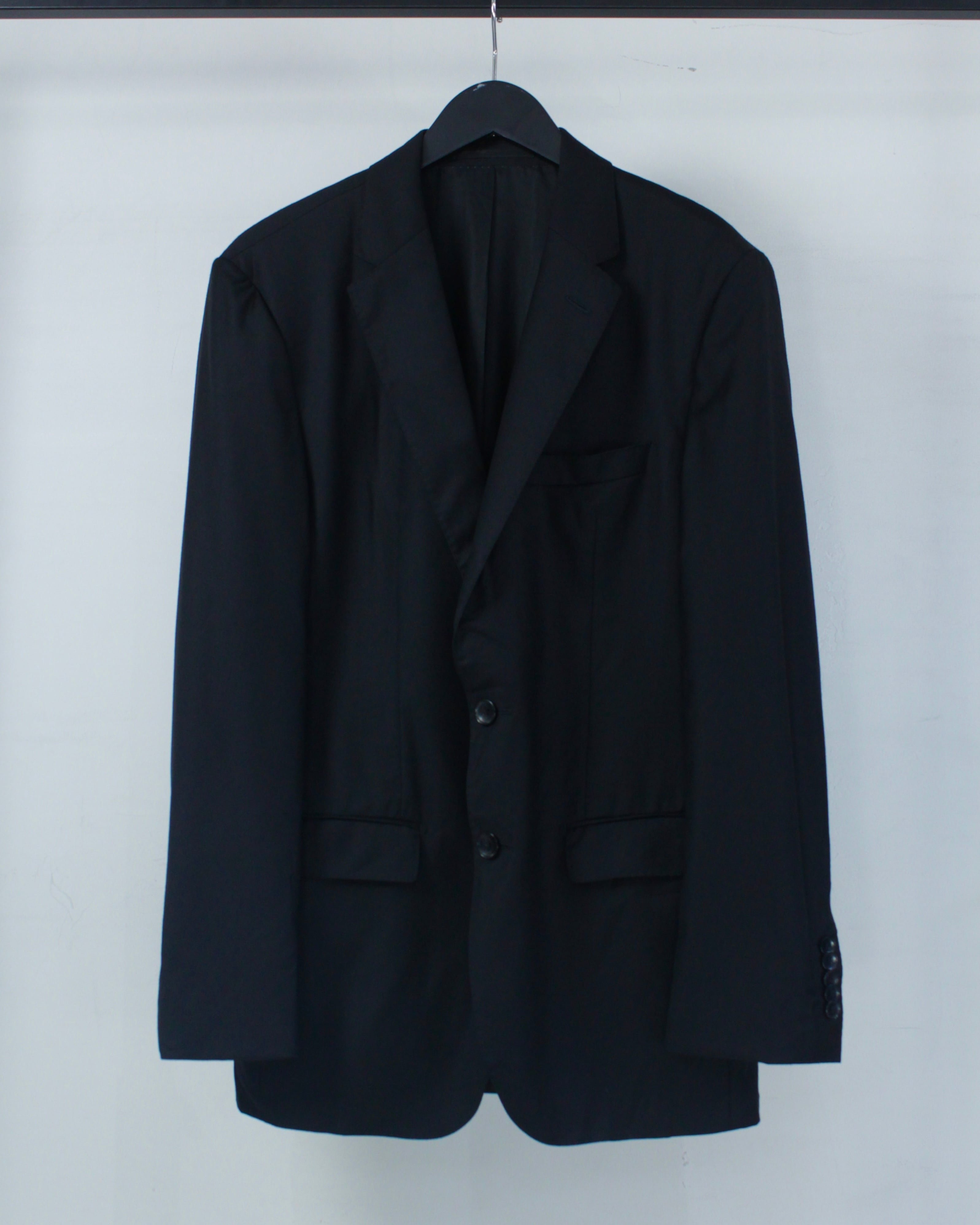 Caka BLACK】“BOSS HUGO BOSS” “Loro Piana” Single Breasted Tailored