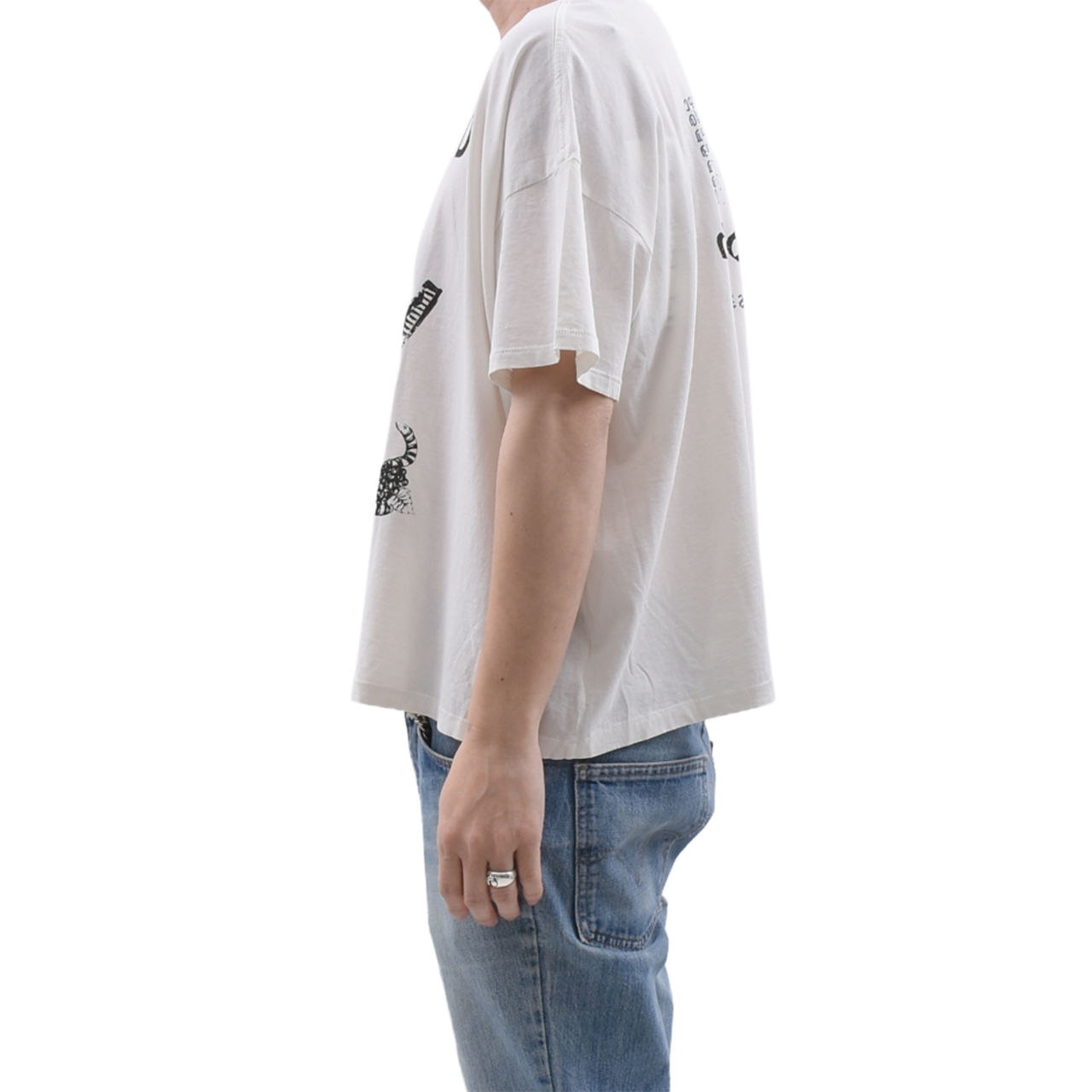 【Enfants Riches Déprimés】Katholisches Toothbrush T-Shirt Faded Wh - 3