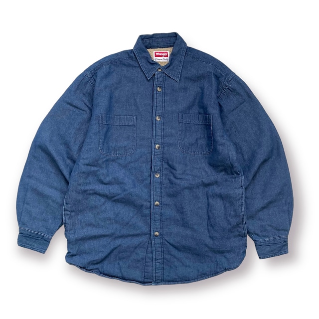 USED Wrangler boa lined shirts - indigo