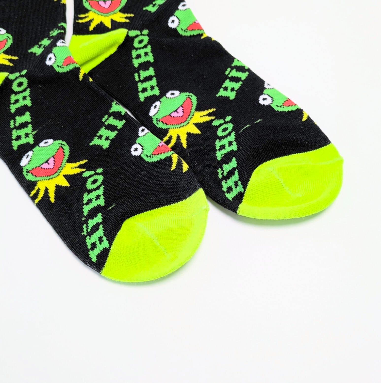 ♧【 crew socks / クルーソックス 】『 kermit / カーミット 』 靴下 / ソックス / セサミストリート / マペットショー〚アメリカン雑貨 アメトイ〛