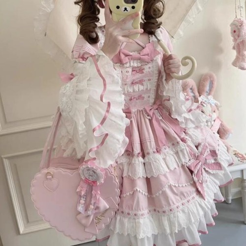 ゆめかわ♡ピンクロリィタワンピース　wanpi88★