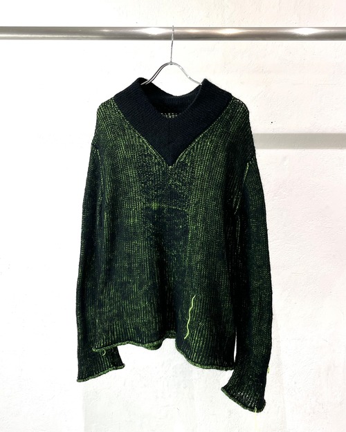 2018AW MM6 Maison Margiela V-Neck Mohair Knit ITALY製