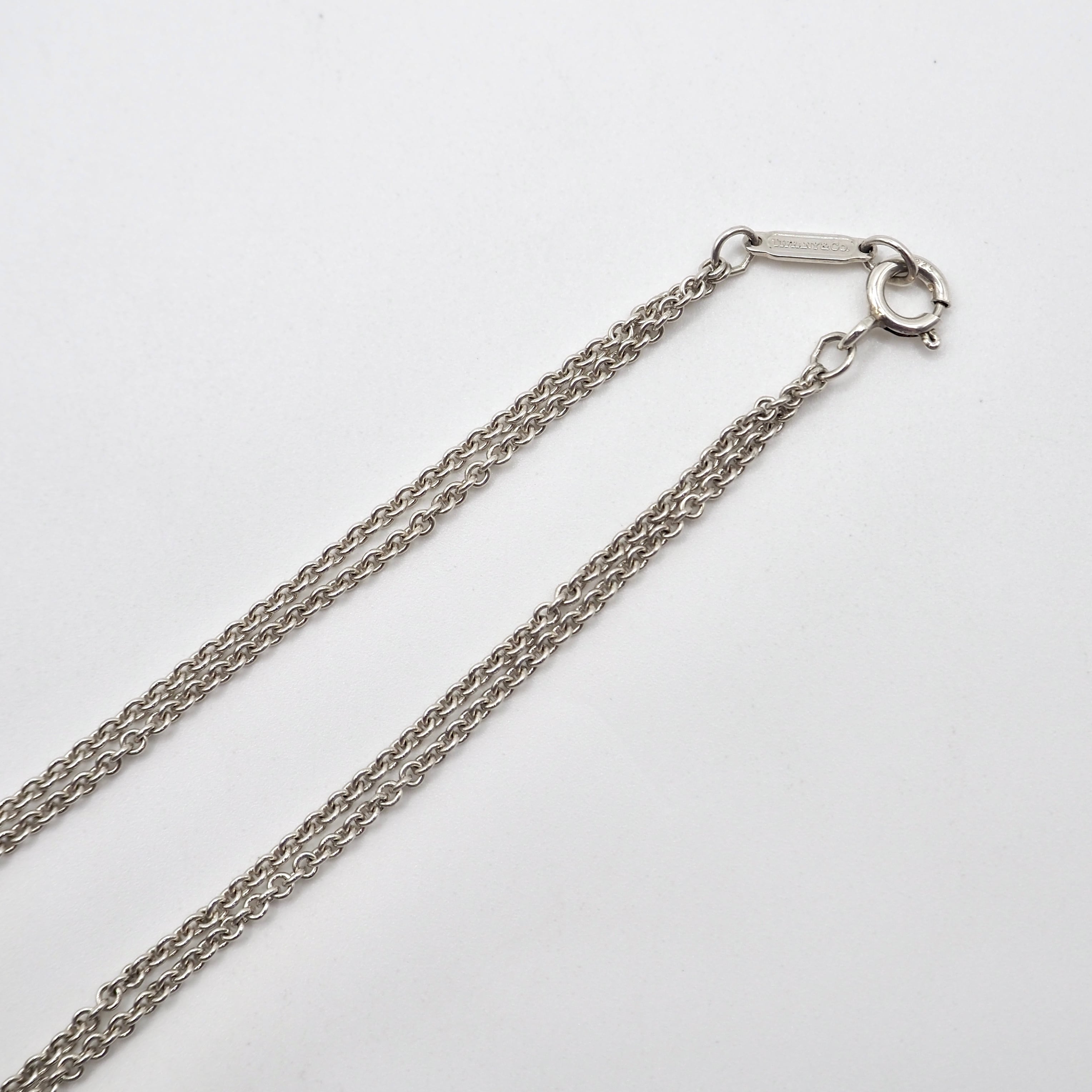Tiffany&Co. インフィニティ ダブルチェーン ネックレス シルバー925