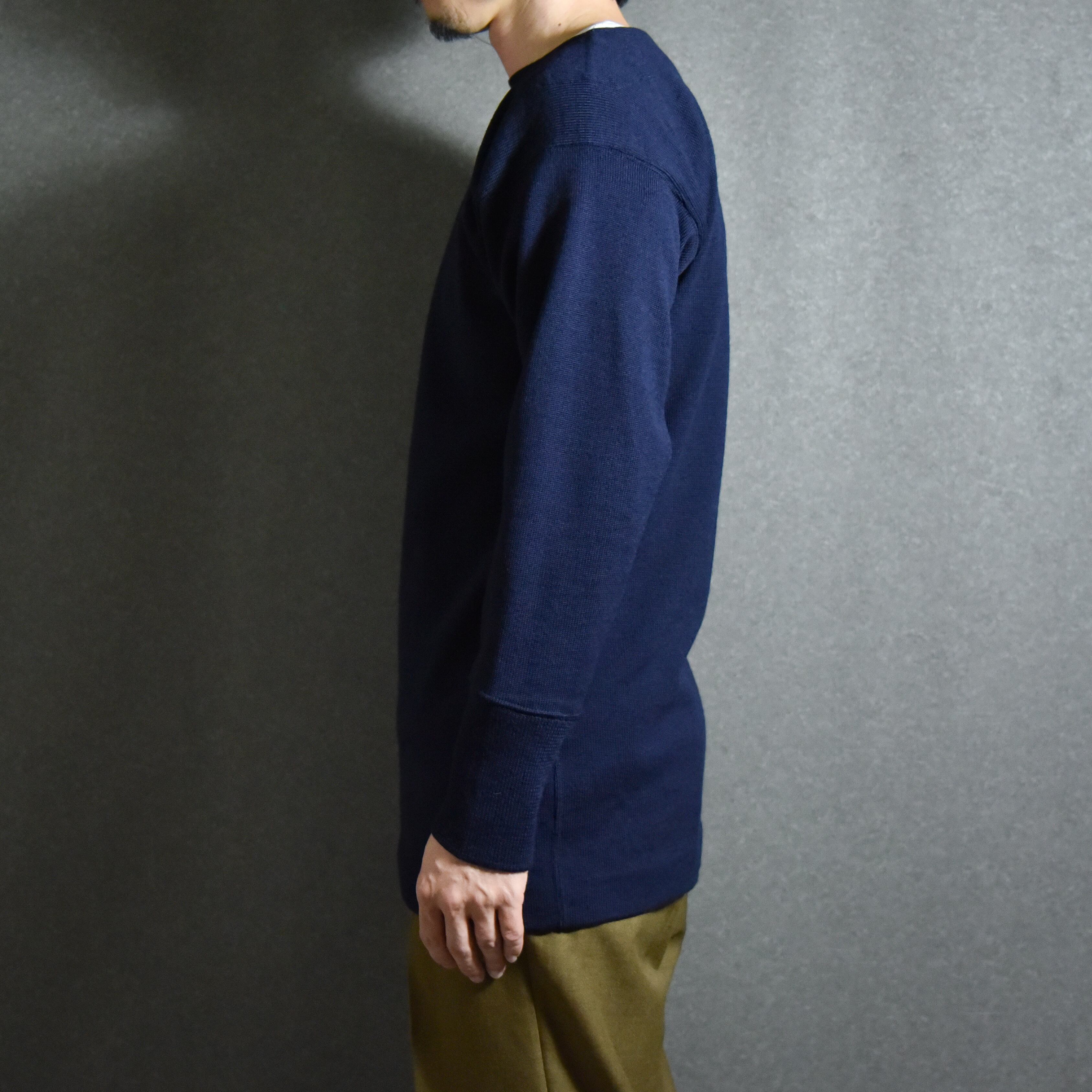 DEAD STOCK】Italian Navy Wool Boat-neck Sweater イタリア軍 ウール 