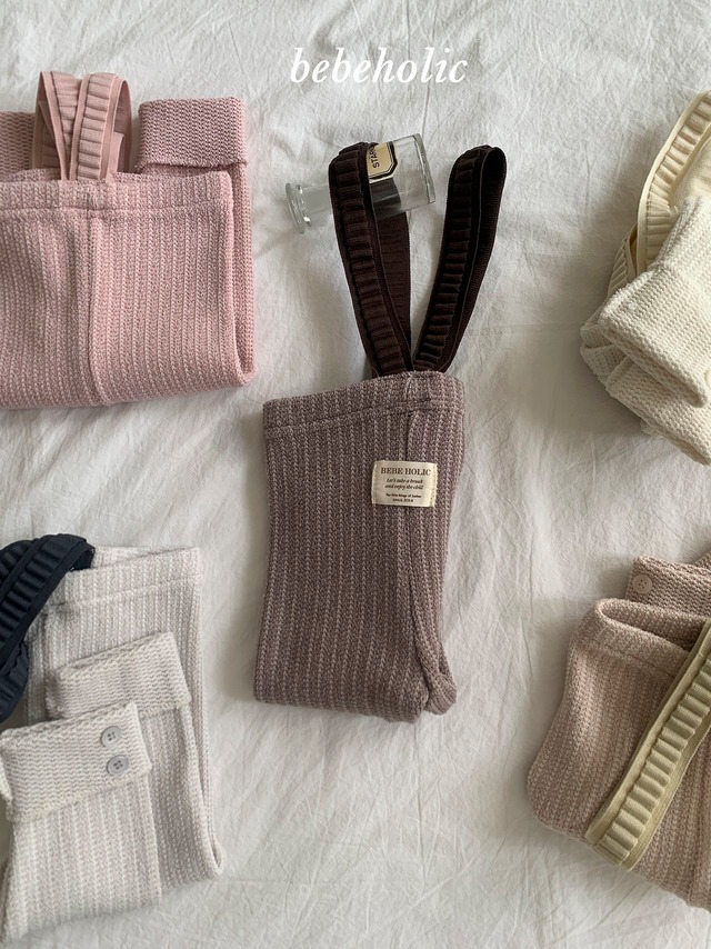 ⭐︎即納⭐︎[bebeholic] clear knit sus leggings