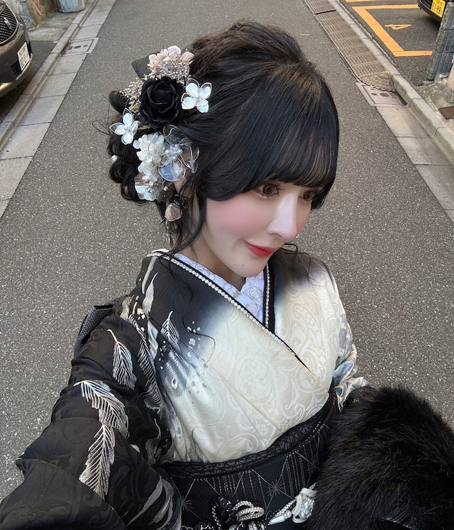 【受注期間6/1～6/15】Hanakanzashi original monotone special arrange