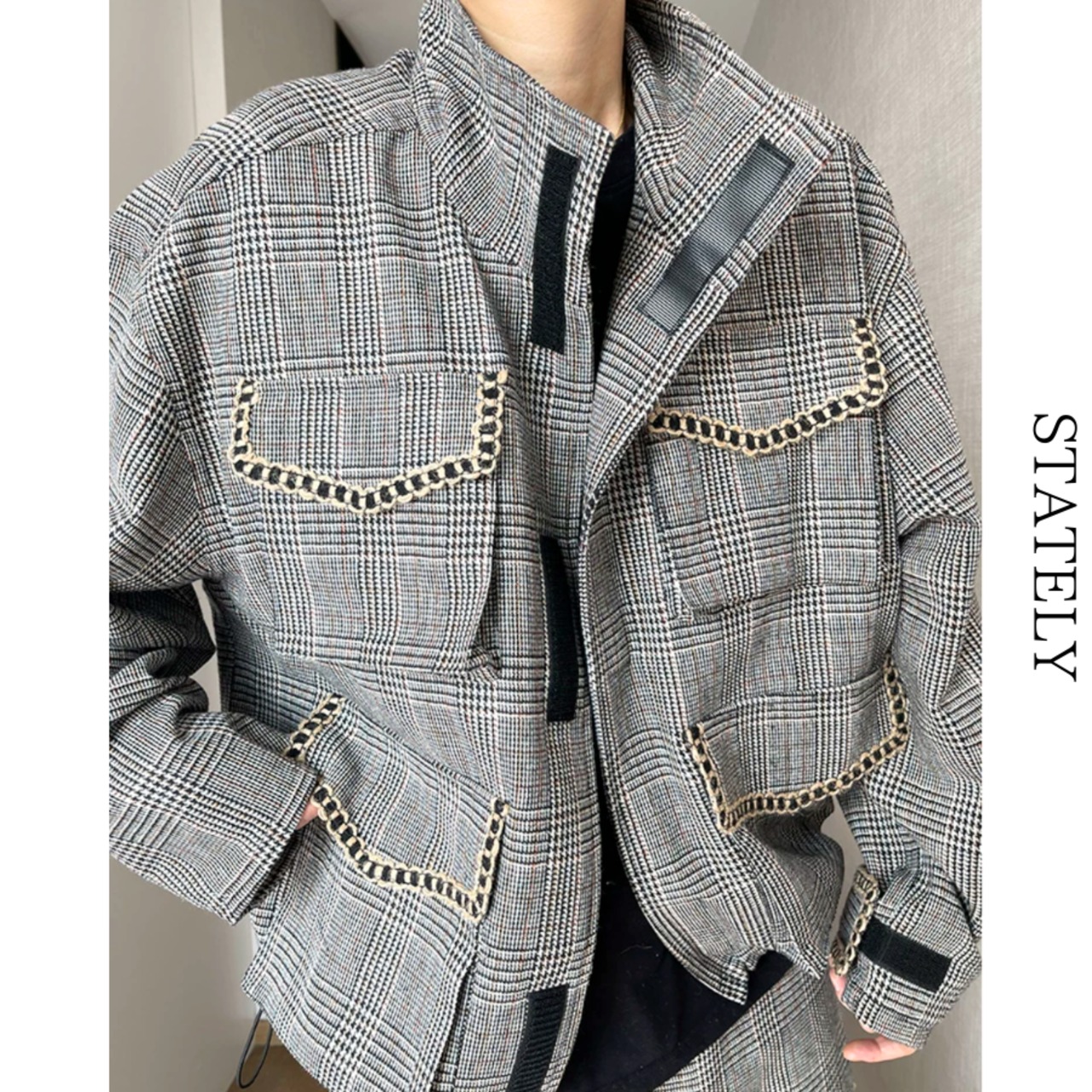Chain Pocket チェックジャケット_O51・画像11