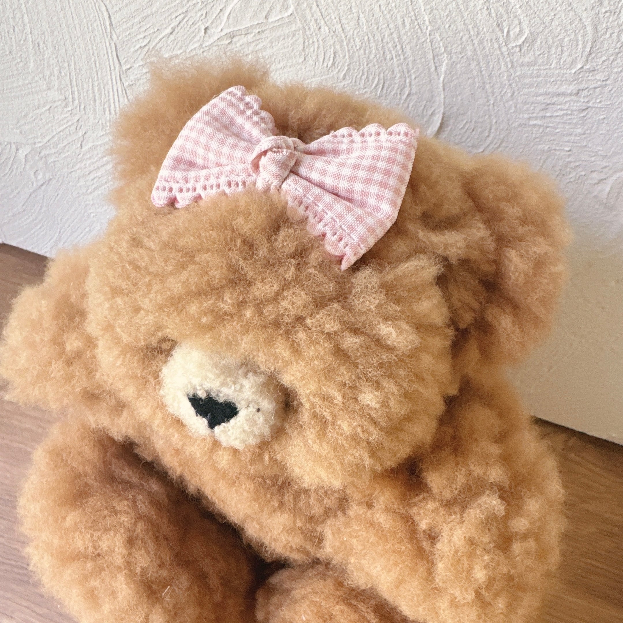 ピンクリボンのヘアバンド