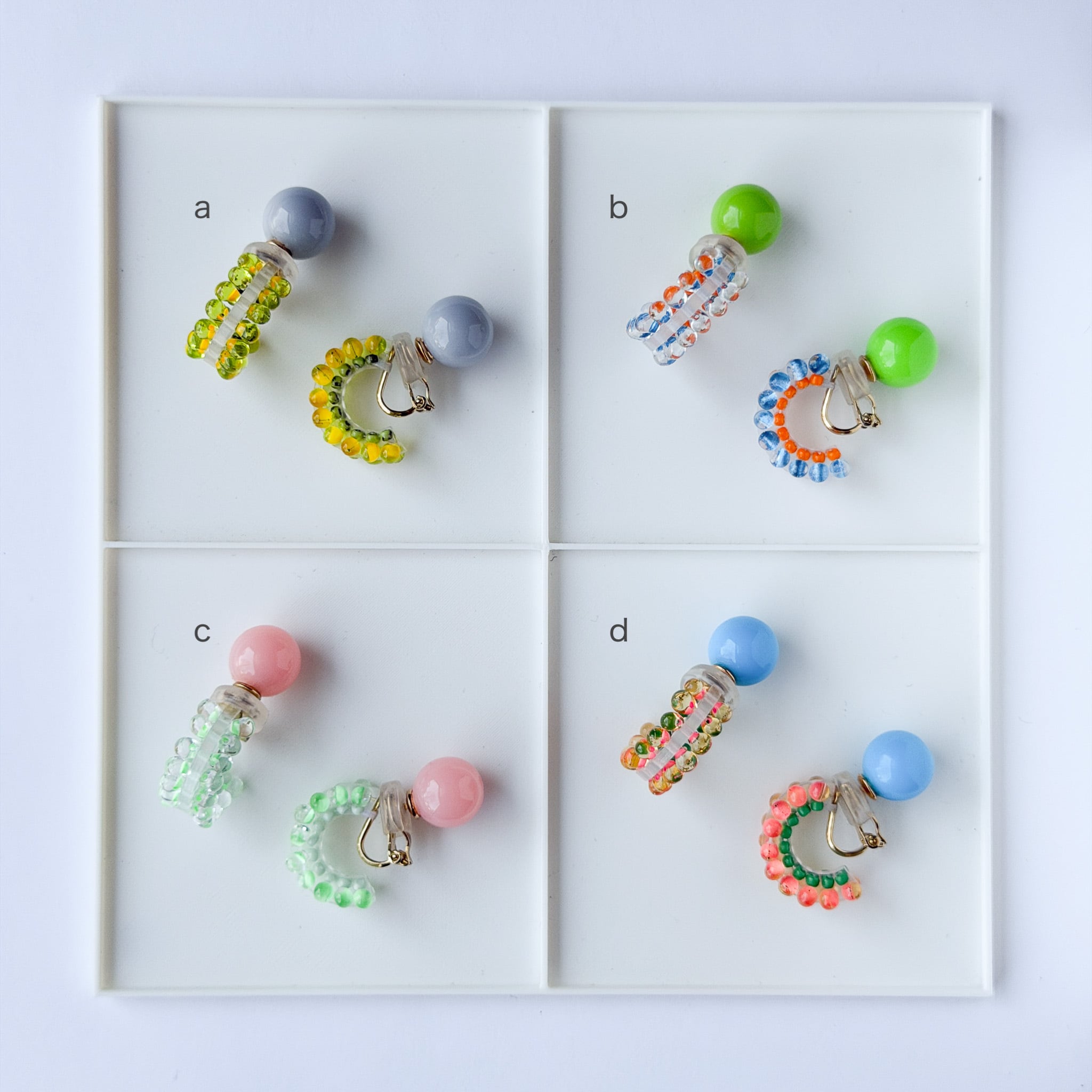 PUZZLE RING イヤリング 1P a-d