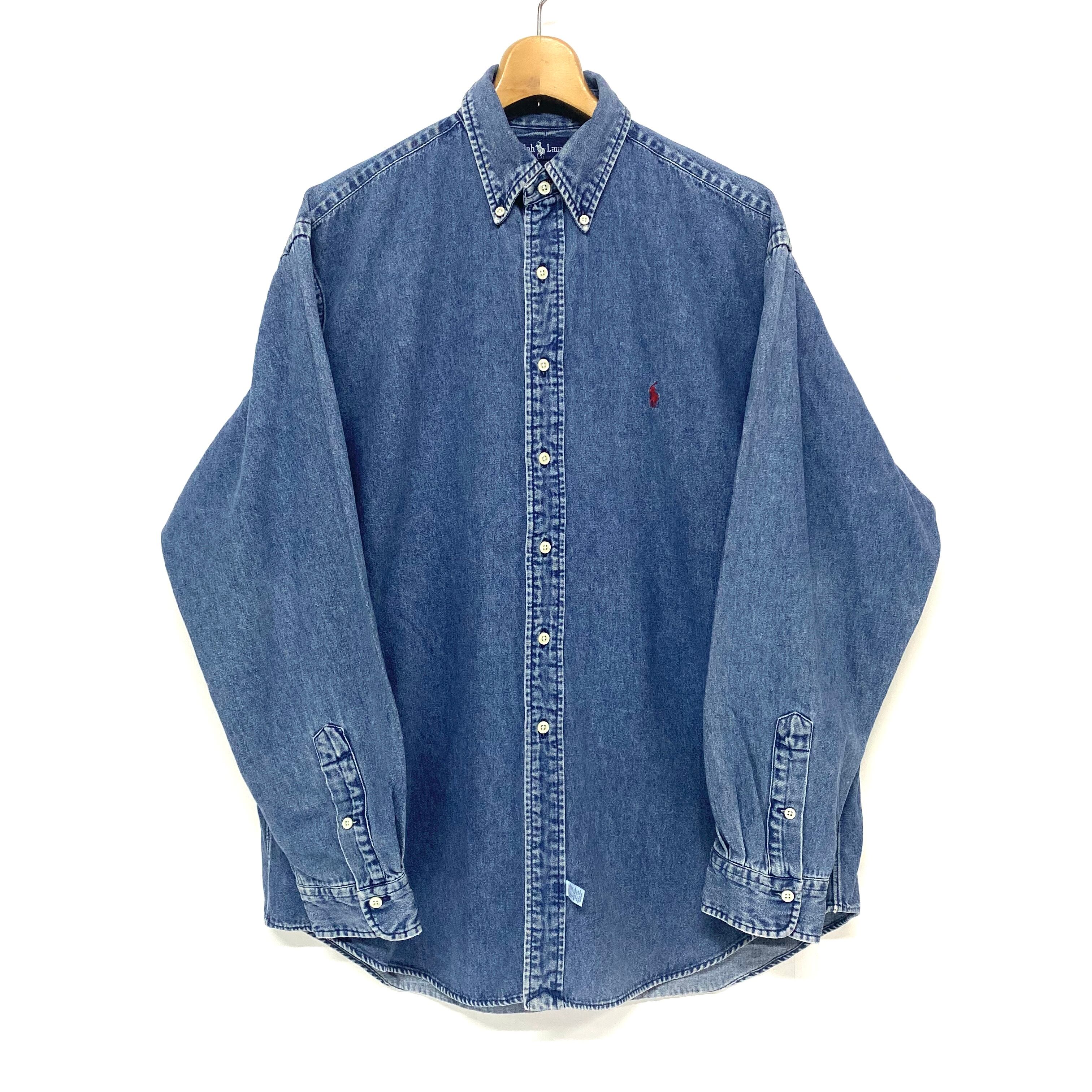 Ralph Lauren ラルフローレン 長袖 デニム ボタンダウンシャツ B.D