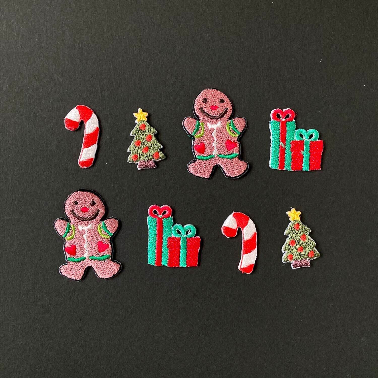 赤い飾りのクリスマスツリーワッペン | Dua-アクセサリーパーツショップ