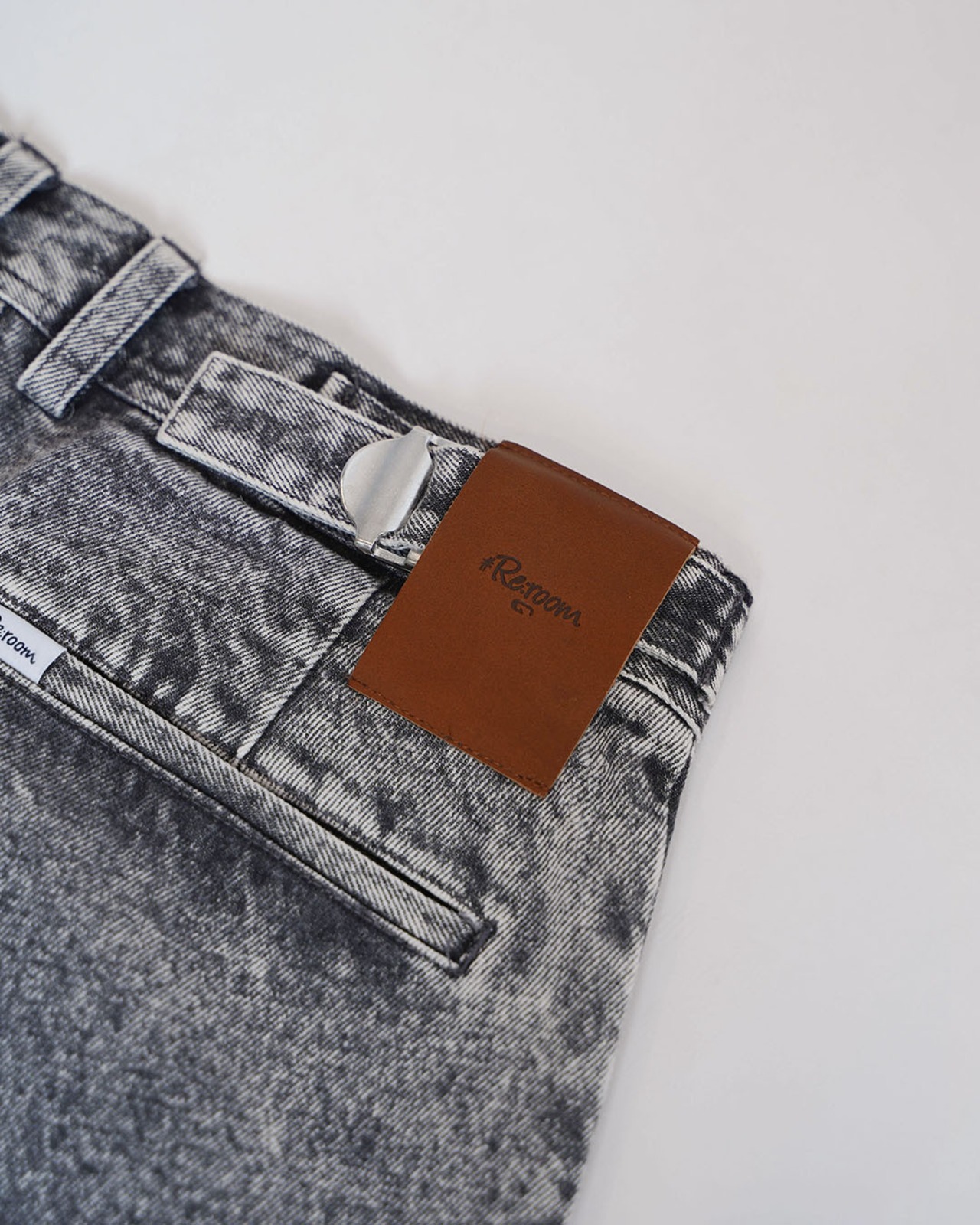 【#Re:room】TWO TUCK WIDE DENIM PANTS［REP321］